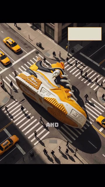 AI sneaker campaign concept